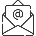 Eine Zeichen für eine e-Mail.